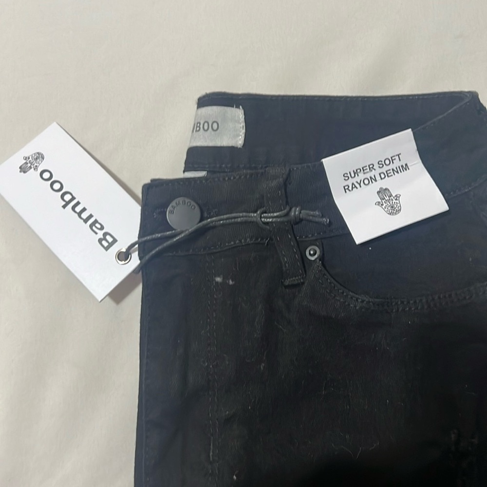 Black Distressed Jeans